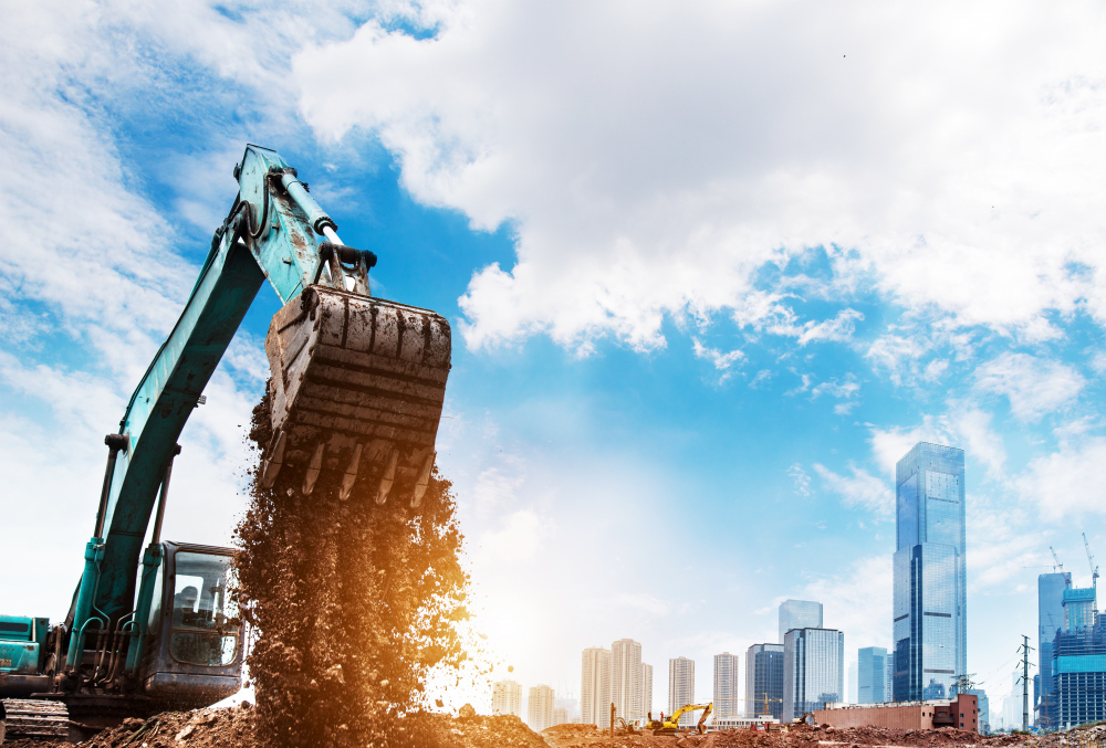 excavator action